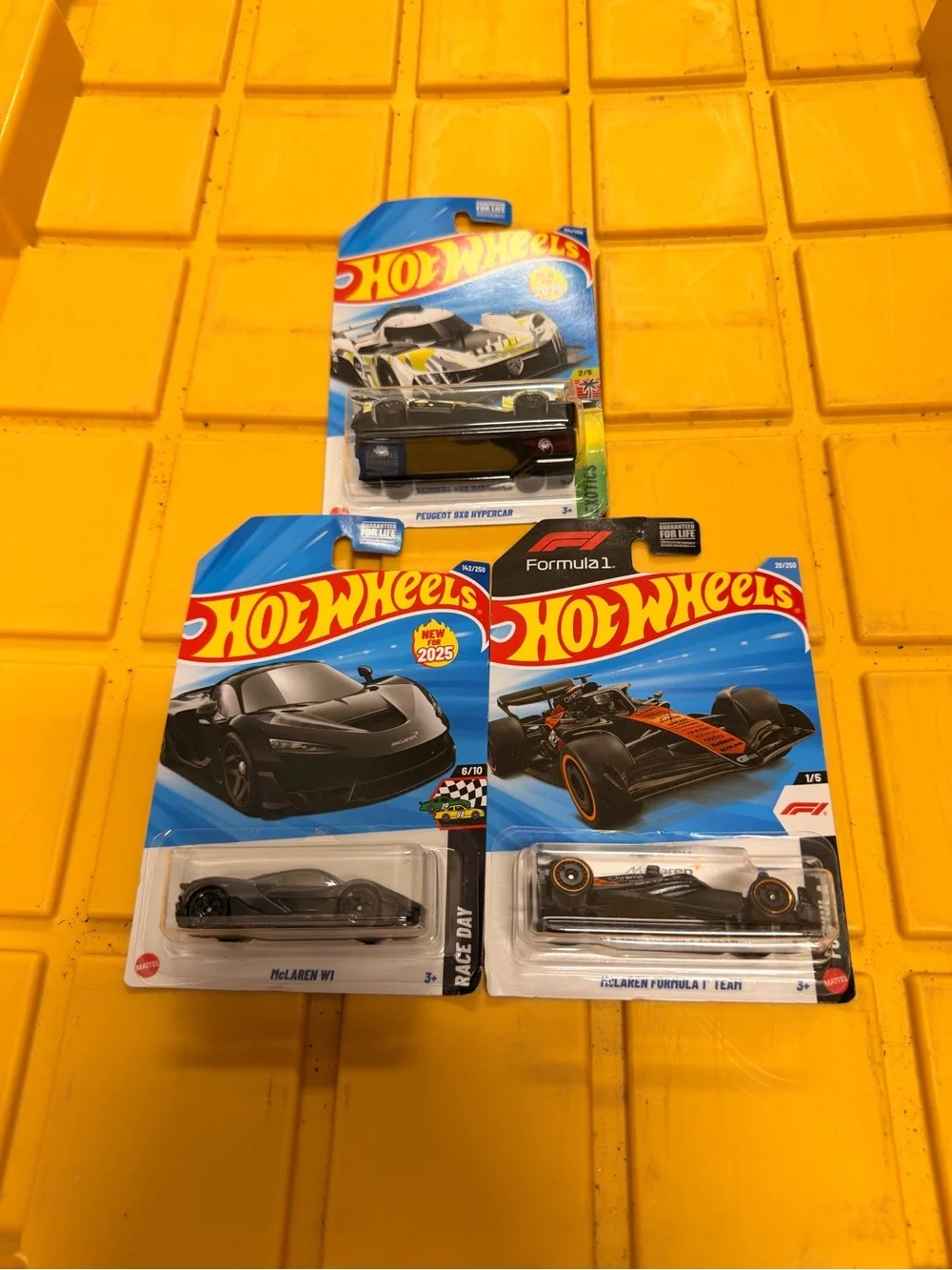 Hot Wheels 3-Pack Assorted Toy Cars - Black & White